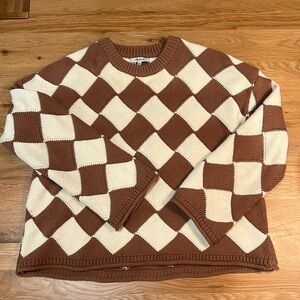 Madewell Checked Merriam Sweater